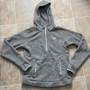 The North Face Quarter Zip Gray Hoodie Size Small